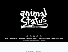 Tablet Screenshot of animalstatus.com